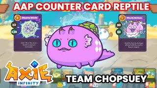 Best Reptile Card Shield  Shield Combo  AAP Counter  Axie Infinity [upl. by Neenad]