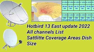 Hotbird 13e frequency  Hotbird 13e channel list 2022  hotbird 13 east [upl. by Wawro657]