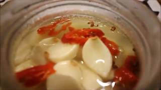 Mien Food Crispy pickle garlic with ghost peppers [upl. by Congdon575]