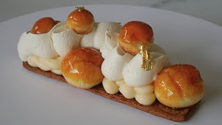 🔥 RECETTE ST HONORÉ FAÇON ÉCLAIRS  recette pâte feuilletée🔥 [upl. by Aeynod]