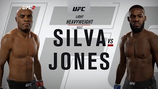 EA UFC 2 Anderson quotThe Spiderquot Silva vs Jon quotBonesquot Jones  Super Fight [upl. by Grier294]