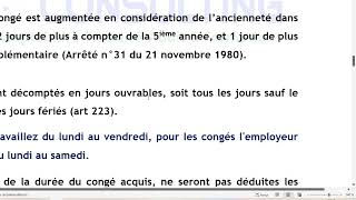 Cas Pratique sur le Traitement des Congés Payés au GABON [upl. by Pierce]