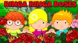 Ringa Ringa Roses  Ring Around the Rosie  Kids Songs amp Nursery Rhymes [upl. by Oahc]