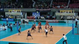 東亜 vs 高松工芸 春高バレー2017 2回戦より Japan volleyball [upl. by Atims831]