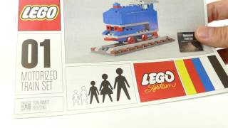 LEGO 4002016  01 Motorized Train set 1966 4K [upl. by Iggy767]