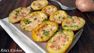 Patate ripiene stuffed potatoes [upl. by Prochora]