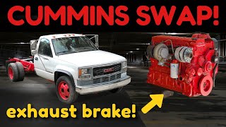 Cummins Swapping a GMC C3500HD  Pulling the Engine From a Dodge RAM Part 1 [upl. by Alida]