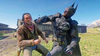 4K The Darknight 1907 Batman Mod Melee Gameplay  Red Dead Redemption 2 [upl. by Rowena]