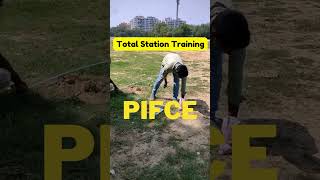 Total Station Practical Training short reels viralshorts [upl. by Weight]