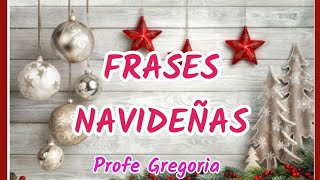 hermosas frases con mensajes navideños [upl. by Nodab]