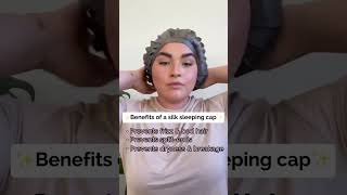 Silk sleeping cap benefits [upl. by Itsim]