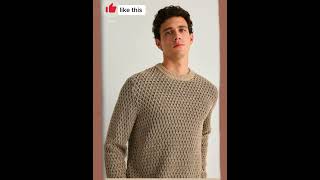 latest and stylish Crochet Mens cardigan and sweater ideas New crochet ideas for gents [upl. by Bruis]