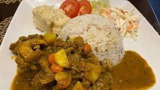 Jamaican curried goat Christmas recipe [upl. by Enilemme]