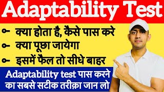 Adaptability test kya hota h  adaptability test question and answer  Army Airforce adaptability [upl. by Kelcie]