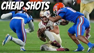 College Football Dirtiest Hits Of 2023 [upl. by Aicineohp]