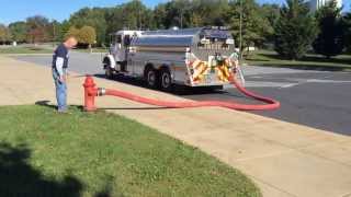 Tanker 14  OnePerson Fill Operation at a Fire Hydrant [upl. by Nerissa]