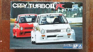 Aoshima 124 Mugen City Turbo II R  Plastic Model Kit Unboxing [upl. by Stefanac]