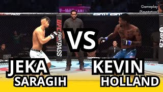 Jeka Saragih vs Kevin Holland Full Fight ufc307 [upl. by Llevram]