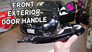 FRONT EXTERIOR DOOR HANDLE REMOVAL REPLACEMENT DODGE DART CHRYSLER 200 [upl. by Cannon148]