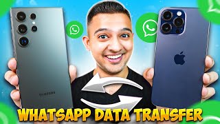 Best Trick to Transfer WhatsApp from Android to iPhone Using Google Drive  No Factory Reset  🔥 [upl. by Namlas530]