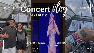 Singapore Tour Day 2 Part 2  Eras Tour Concert SG  National Stadium  Marbee Fam Vlog [upl. by Kcirreg]