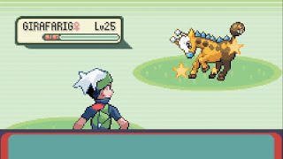 Shiny Girafarig in Emerald Safari Zone after 14852 res [upl. by Nosro231]