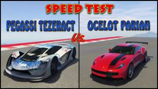 PEGASSI TEZERACT VS OCELOT PARIAH  SPEED TEST DRAG RACE  GTA 5 ONLINE [upl. by Ianaj]