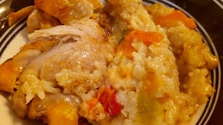 Smothered Chicken Thighs w Rice aka No Peek Chicken [upl. by Wyatt]