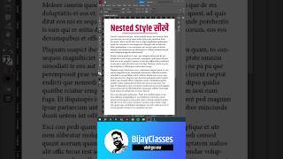 InDesign nested paragraph style [upl. by Zamir981]