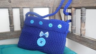 Tas breien met textielgaren [upl. by Esoj]