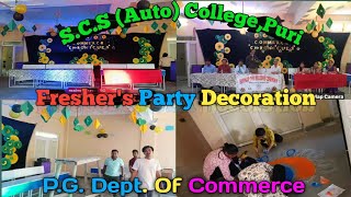 Freshers Party Decoration 2024 Funny Moments 🤣  SCSauto CollegePuri [upl. by Dwayne]