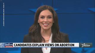 Whitmer Dixon talk abortion in first Michigan governor debate [upl. by Nevin]