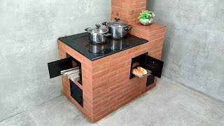 How to build a smokeless wood stove with an oven on another level [upl. by Ciri]