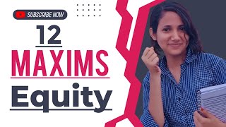 12 maxims of equity  Equity Lecture 2  maxims of equity [upl. by Hopfinger179]