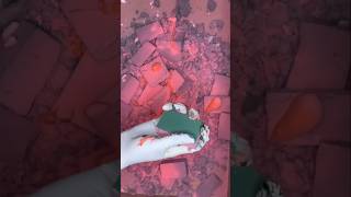 Powdery messy Floral foam IG asmrfoamandchalk asmr asmrsounds asmrfloralfoam satisfying [upl. by Ydnyc]