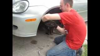 How to change disc brakes in 10 minutes on a 2002 Dodge Neon RT 8812 Far Reach FR [upl. by Susy]