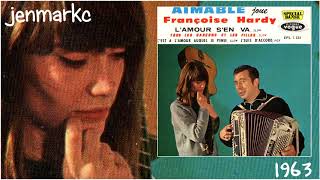 Françoise HARDY et AIMABLE 1963 Tous les garçons  instrumental [upl. by Earej]