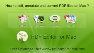 How to Edit Annotate and Convert PDF files on Mac PDF Editor [upl. by Ybor]