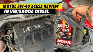 Motul Xcess 5w40 Fully Synthetic Oil Review for Diesel Engine  VAG Cars [upl. by Rehpitsirhc]