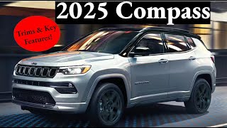 2025 Jeep Compass Trims Key Features amp More [upl. by Viviene]