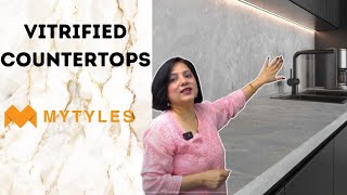 Vitrified Tile Slabs For Floor Wall and Kitchen Countertops  MYTYLES [upl. by Etnud]