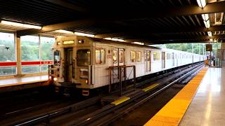 TTC Toronto Subway  Kipling Bound Bombardier T1 Line 2 Train  Old Mill Station [upl. by Sherlock144]