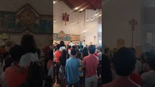 Childrens Blessing at Mary Mediatrix Digos City catholicmass digoscity [upl. by Yaral589]