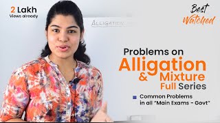 Alligation and Mixture Problems on Alligation and Mixture Full series Learn maths StayHome [upl. by Enom]