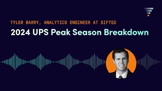 2024 UPS DemandPeak Season Surcharges Explained by Tyler Barry Analytics Engineer at Sifted [upl. by Grounds]