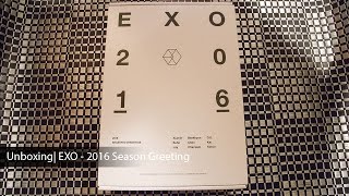 Unboxing  EXO  2016 Season Greeting Global Ver [upl. by Halpern418]