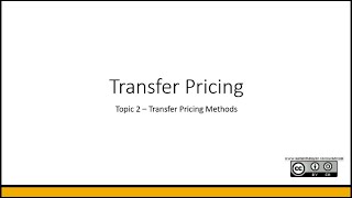 OECD Tax Transfer Pricing Methods 1 lecture 2  Kyung Geun Lee [upl. by Annoit]