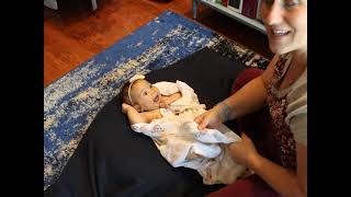 Palmar and plantar grasp and Babinski reflex in typical 3 month infant [upl. by Claudine268]