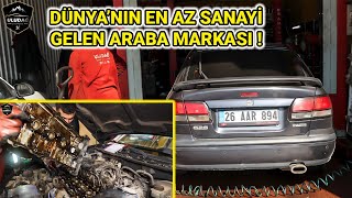 TÜRKİYEDEN ÇEKİLEN MAZDA ARACA BAKIM YAPTIK Mazda 626 20 Motor Triger Set  Yağ Kaçakları [upl. by Anelim]