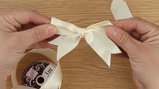 How to Tie A Ribbon Bow  Craft Techniques [upl. by Kania238]